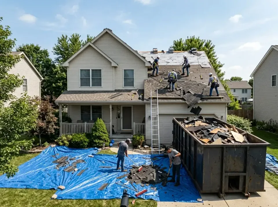 roof-replacement-debris-remova-004 — frequently asked questions, Cheapest Dumpster Rentals in Dickinson, TX